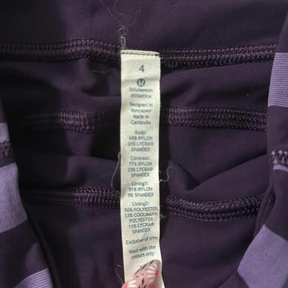 Lululemon running leggings. Plum I’m colour - Picture 2 of 2